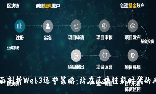 :
全面剖析Web3运营策略：站在区块链新时代的风口
